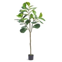 Smochin-artificial-cu-frunze-de-vioară-1-5m-material-PE-sigur-și-protecție-împotriva-răsturnării-plantă-artificială-cu-întreținere-redusă-copac-verde-realist-în-ghiveci-pentru-decor