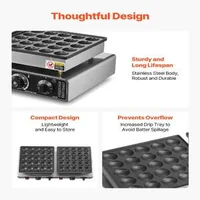 Aparat-profesional-pentru-mini-clătite-50-de-bucăți-antiaderent-1800W