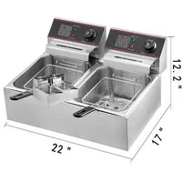 Friteuză-electrică-5000W-cu-rezervor-dublu-din-oțel-inoxidabil-12l-2x6l