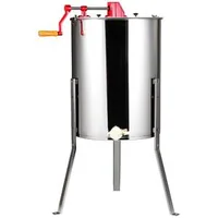 Centrifugă-manuală-pentru-miere-din-oțel-inoxidabil-cu-tambur-pentru-faguri-și-capac