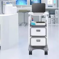 Cărucior-medical-mobil-cu-2-sertare-și-o-tavă-superioară