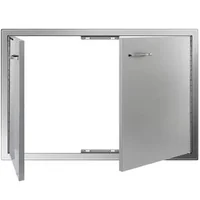 Ușă-dublă-de-acces-pentru-bucătărie-exterioară-și-grătar-finisaj-lustruit-83-X-55-cm