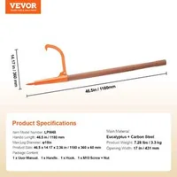 Pârghie-pentru-bușteni-Log-Peavey-118-cm-cu-mâner-din-lemn