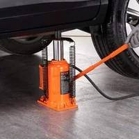 Cric-hidropneumatic-tip-butelie-20-tone-construcție-complet-sudată-interval-de-ridicare-de-265-500-mm-mâner-pentru-acționare-manuală-și-pompă-pneumatică-pentru-autoturisme-pick-up-uri-și-camioane