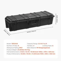 Valiză-rigidă-impermeabilă-de-mare-capacitate-cu-3-mânere-neagră