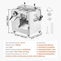Mașină-de-tocat-carne-electrică-profesională-6-3-kg-min-cu-accesorii-pentru-cârnați-și-feliere