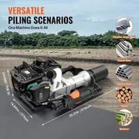 Mașină-de-bătut-țăruși-pentru-gard-cu-2-capete-37-cm³-mecanism-de-acționare-în-4-timpi-pentru-stâlp-tip-T-acționată-pe-benzină