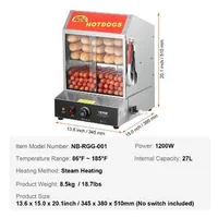 Aparat-profesional-cu-abur-pentru-hot-dog-încălzitor-electric-pentru-chifle-cu-2-niveluri-27-l-uși-glisante-vitrină-încălzită-pentru-hot-dog