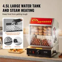 Aparat-profesional-cu-abur-pentru-hot-dog-încălzitor-electric-pentru-chifle-cu-2-niveluri-27-l-uși-glisante-vitrină-încălzită-pentru-hot-dog