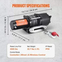 Troliu-electric-12V-capacitate-de-2-tone-cu-cablu-din-nailon