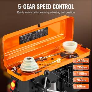 Mașină-de-găurit-de-banc-compactă-254-mm-550-W-cu-5-viteze-și-masă-înclinabilă