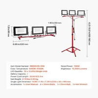 Lampă-de-lucru-LED-pe-trepied-150W-15000-lumeni-cu-trei-capete