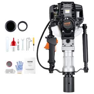 Mașină-de-bătut-țăruși-pentru-gard-cu-2-capete-37-cm³-mecanism-de-acționare-în-4-timpi-pentru-stâlp-tip-T-acționată-pe-benzină