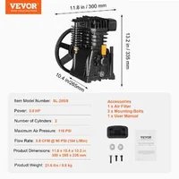 Cap-de-compresor-de-aer-3HP-5-8-CFM-cu-doi-cilindri