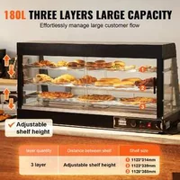 Vitrină-termică-profesională-de-banc-cu-3-niveluri-1500W-temperatură-reglabilă-și-iluminare-LED