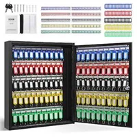 Dulap-pentru-100-de-chei-cu-suporturi-reglabile-și-etichete-colorate