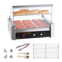 Aparat-electric-pentru-hot-dog-capacitate-de-30-de-bucăți-11-role-2-2KW-grill-cu-role-pentru-hot-dog