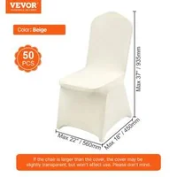 Huse-pentru-scaune-din-spandex-50-bucăți-mărime-universală-culoare-fildeș