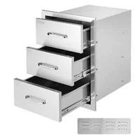 Corp-încorporabil-cu-trei-sertare-pentru-bucătărie-exterioară-și-grătar-400-x-450-x-450-mm-cu-mâner-din-oțel-inoxidabil