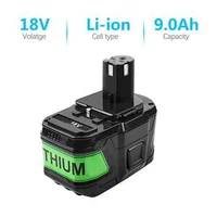 2-acumulatori-cu-litiu-pentru-Ryobi-9-0Ah-18V-18V-Lithium-Battery-pentru-P108-P102-P103-P104-P105-P109