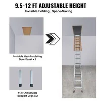 Scară-pliabilă-pentru-mansardă-capacitate-160-kg-prelungitor-multifuncțional-din-aluminiu-ușoară-și-portabilă