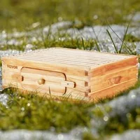 Set-pentru-stup-cu-corp-mediu-10-rame-și-ferestre-din-acril-pentru-observarea-albinelor