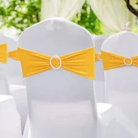 Panglici-elastice-decorative-pentru-scaune-100-bucăți-culoare-galben-auriu-cu-cataramă
