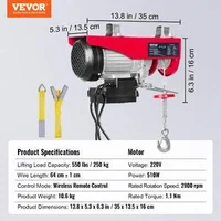 Palan-electric-cu-cablu-capacitate-de-250-kg-510W