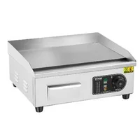 Grătar-electric-pentru-uz-profesional-2800W-cu-plită-plană-35-până-la-70-cm-50-300-C