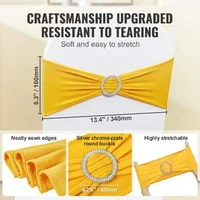 Panglici-elastice-decorative-pentru-scaune-100-bucăți-culoare-galben-auriu-cu-cataramă