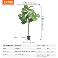 Smochin-artificial-cu-frunze-de-vioară-1-5m-material-PE-sigur-și-protecție-împotriva-răsturnării-plantă-artificială-cu-întreținere-redusă-copac-verde-realist-în-ghiveci-pentru-decor