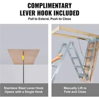 Scară-pliabilă-pentru-mansardă-capacitate-160-kg-prelungitor-multifuncțional-din-aluminiu-ușoară-și-portabilă