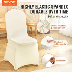 Huse-pentru-scaune-din-spandex-50-bucăți-mărime-universală-culoare-fildeș