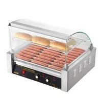 Aparat-electric-pentru-hot-dog-capacitate-de-30-de-bucăți-11-role-2-2KW-grill-cu-role-pentru-hot-dog