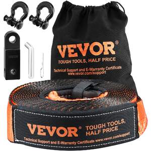 Set-robust-de-recuperare-cu-troliu-cu-chingă-de-tractare-de-13-t