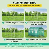 Seră-tunel-cu-intrare-3-5-2-1-2-1m-pentru-plante-cu-arce-din-oțel-galvanizat-1-grindă-superioară-2-stâlpi-diagonali-2-uși-cu-fermoar-și-6-ferestre-mobile-verde