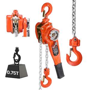 Palan-manual-cu-pârghie-Lever-Chain-Hoist-capacitate-de-750-kg-3-4-T-lanț-de-6-m