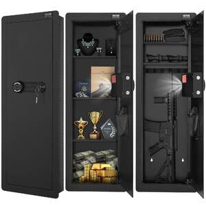 Seif-ascuns-pentru-arme-cu-înălțime-de-109-cm-4-niveluri-tastatură-și-cititor-de-amprentă
