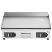 Grătar-electric-profesional-cu-plită-netedă-4000W-50-300-C