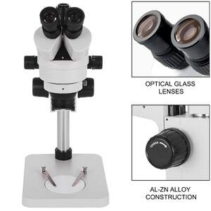 Microscop-stereo-trinocular-cu-mărire-3-5-90-pe-suport-cu-coloană