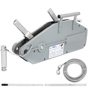 Troliu-manual-cu-cablu-de-oțel-1600-kg-cablu-de-25-m
