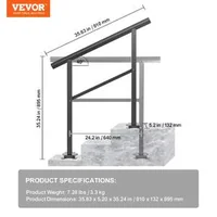 Balustradă-din-aluminiu-pentru-scări-exterioare-Pentru-2-sau-3-trepte-reglabilă
