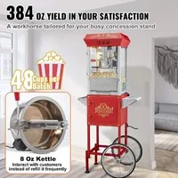 Aparat-de-popcorn-cu-cărucior-850W-capacitate-200-g-stil-retro