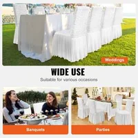 Huse-pentru-scaune-din-spandex-cu-fustă-4-bucăți-dimensiune-universală-culoare-albă