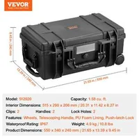 Valiză-rigidă-impermeabilă-pe-roți-45-litri-IP67-cu-mâner