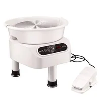 Roată-de-olărit-de-25-5-cm-cu-pedală-ecran-tactil-350-W-3-picioare-albă
