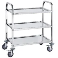 Cărucior-din-oțel-inoxidabil-cu-3-niveluri-capacitate-de-până-la-181-kg