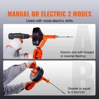 Șnec-de-curățare-canalizare-2-3m-cu-adaptor-pentru-bormașină-pentru-desfundarea-scurgerilor-chiuvetelor-de-bucătărie-și-baie-cu-furtun-protector-și-mănuși