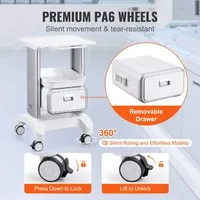 Cărucior-medical-mobil-cu-sertar-și-tavă-superioară