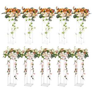 Stand-pentru-flori-de-nuntă-Flower-Stand-10-bucăți-înălțime-60-cm-coloană-din-acril